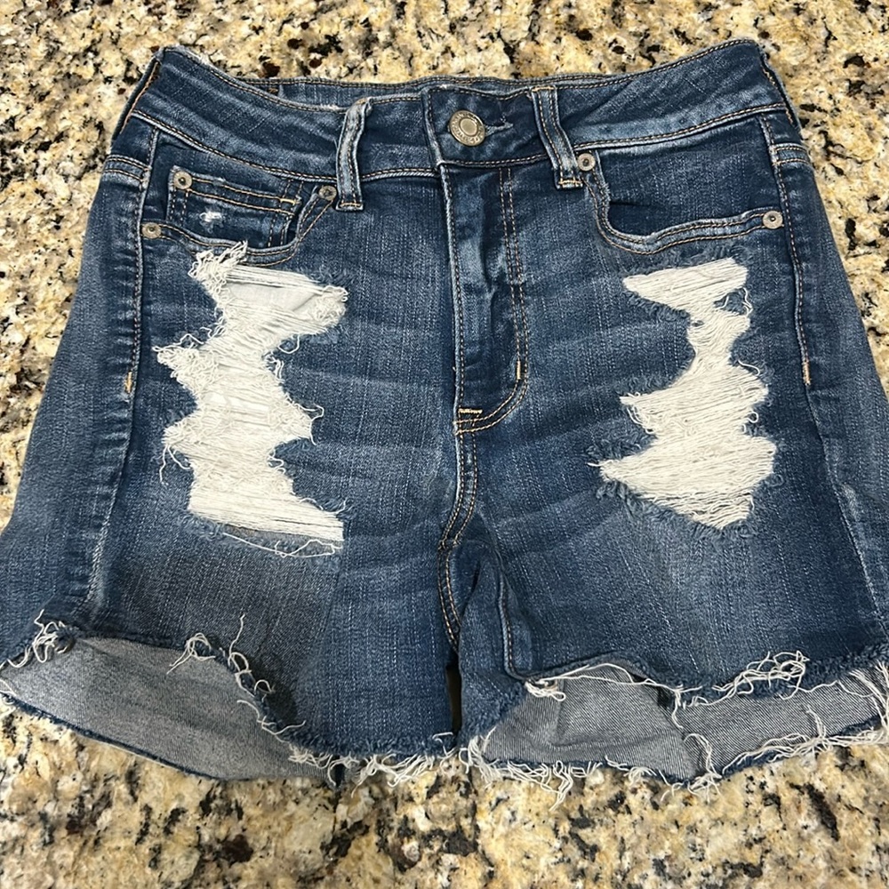 American Eagle Outfitters Next Level Stretch “Hi-Rise Shortie” Shorts